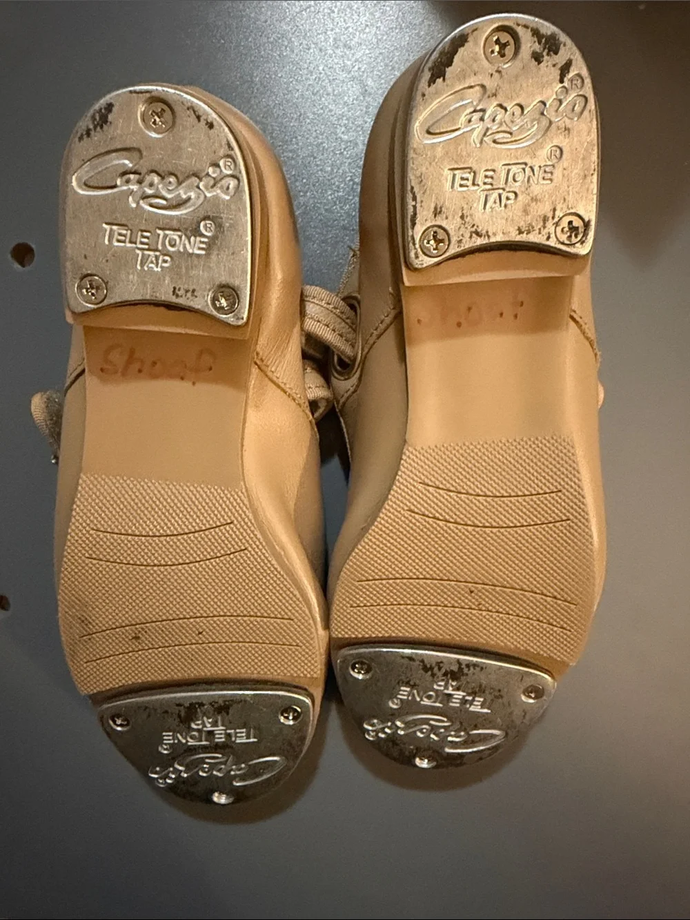 Capezio Girls' Tan Tap Shoe 12.5 W Girls